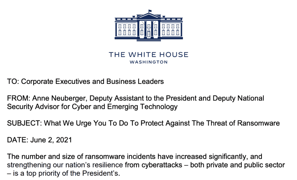 white house letter